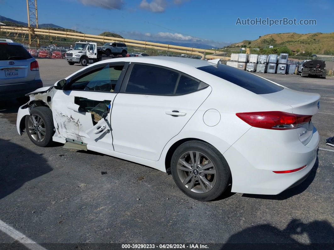 2018 Hyundai Elantra Value Edition White vin: 5NPD84LF1JH274233