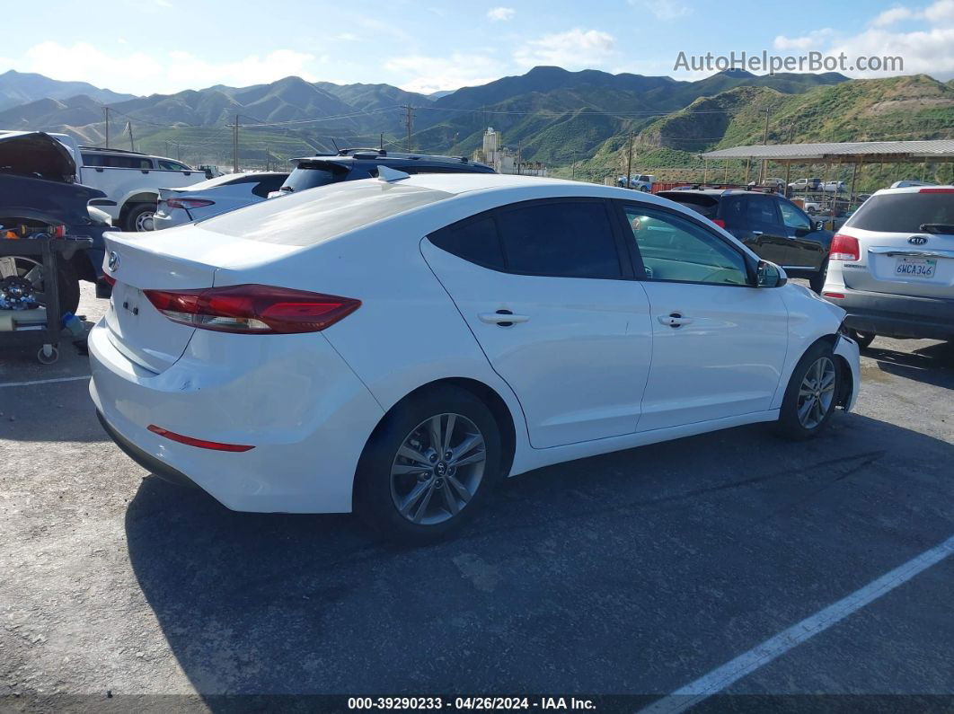 2018 Hyundai Elantra Value Edition White vin: 5NPD84LF1JH274233