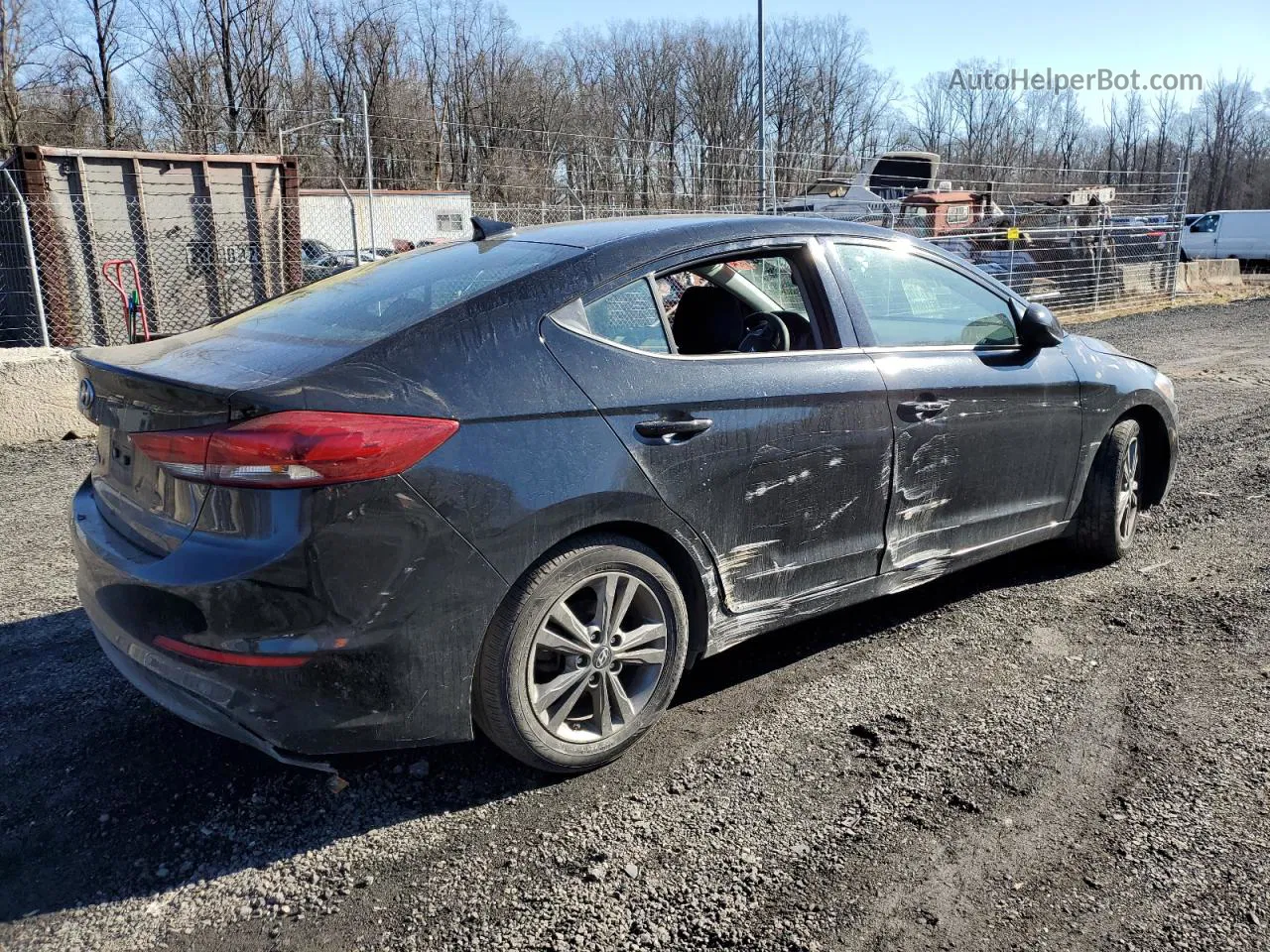 2018 Hyundai Elantra Sel Black vin: 5NPD84LF1JH275754