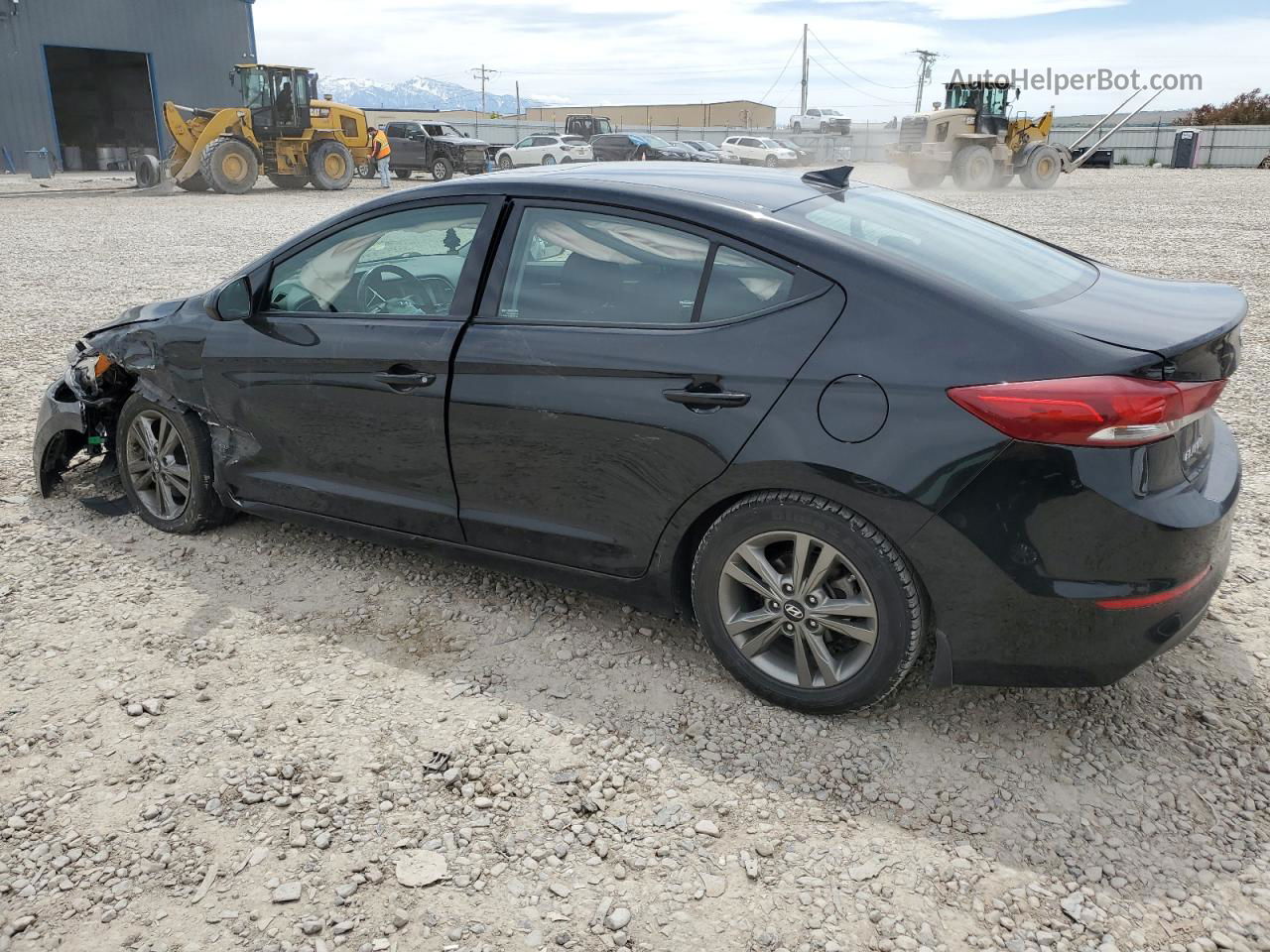 2018 Hyundai Elantra Sel Black vin: 5NPD84LF1JH327691