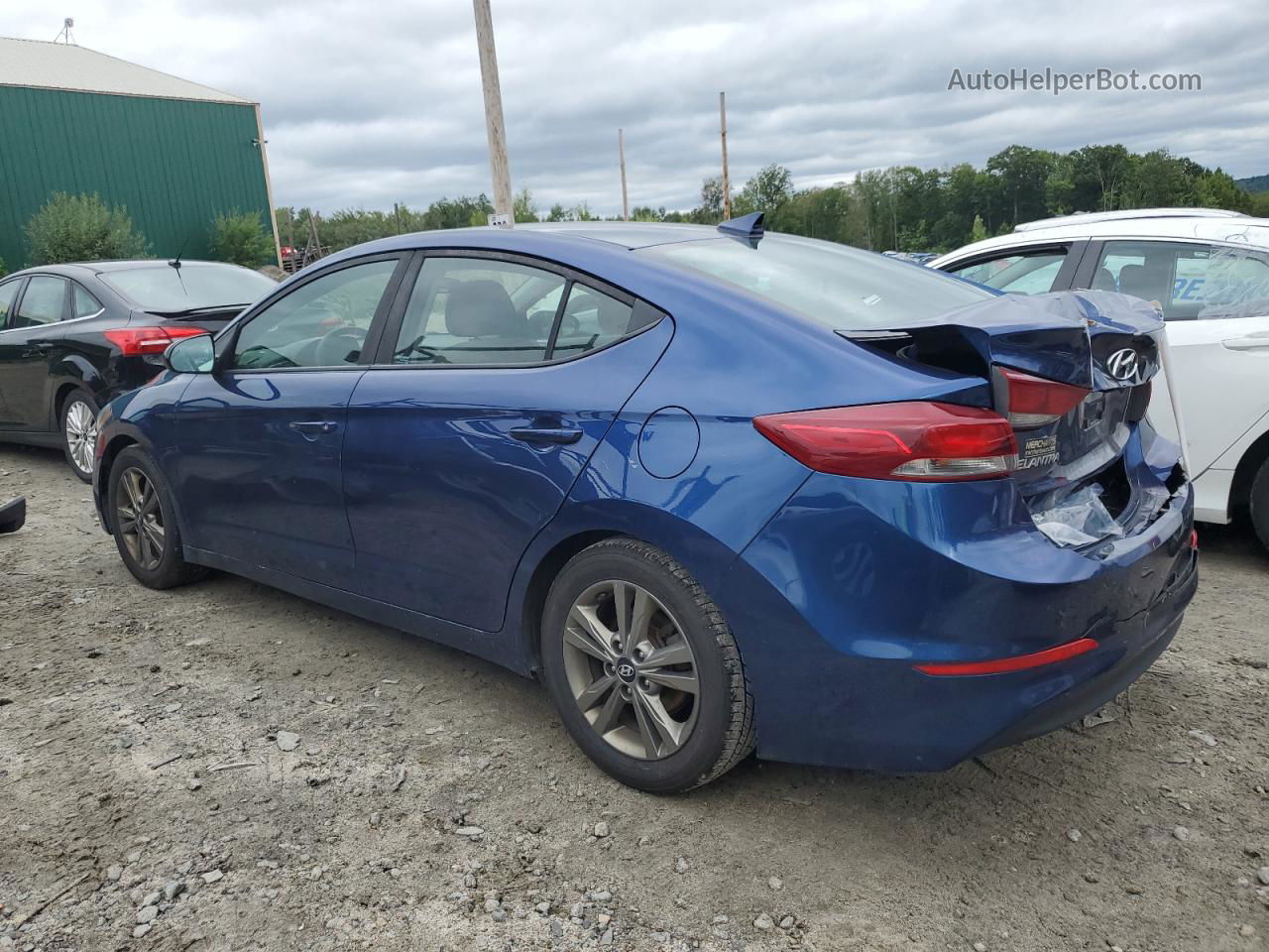 2018 Hyundai Elantra Sel Blue vin: 5NPD84LF1JH329778