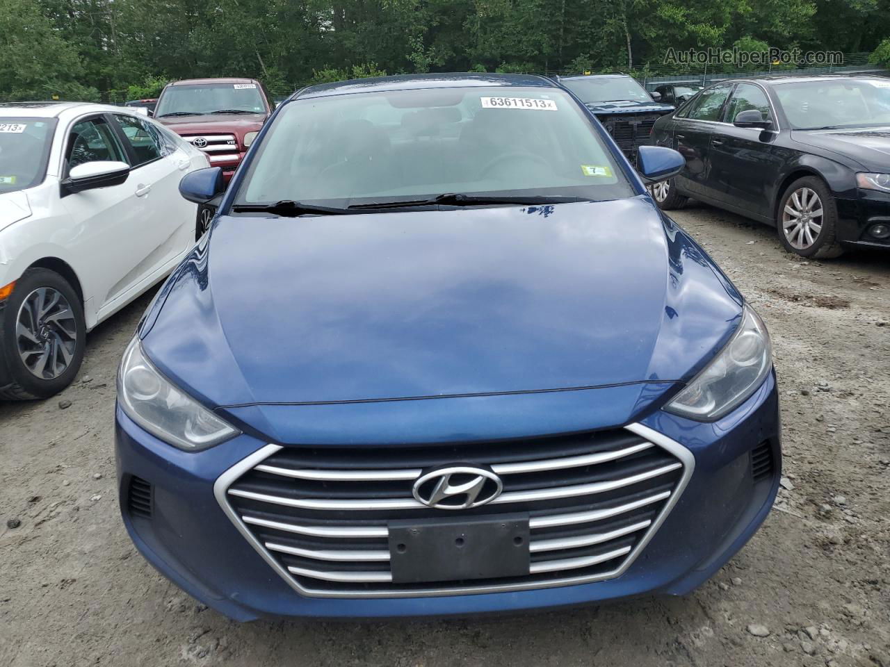 2018 Hyundai Elantra Sel Blue vin: 5NPD84LF1JH329778