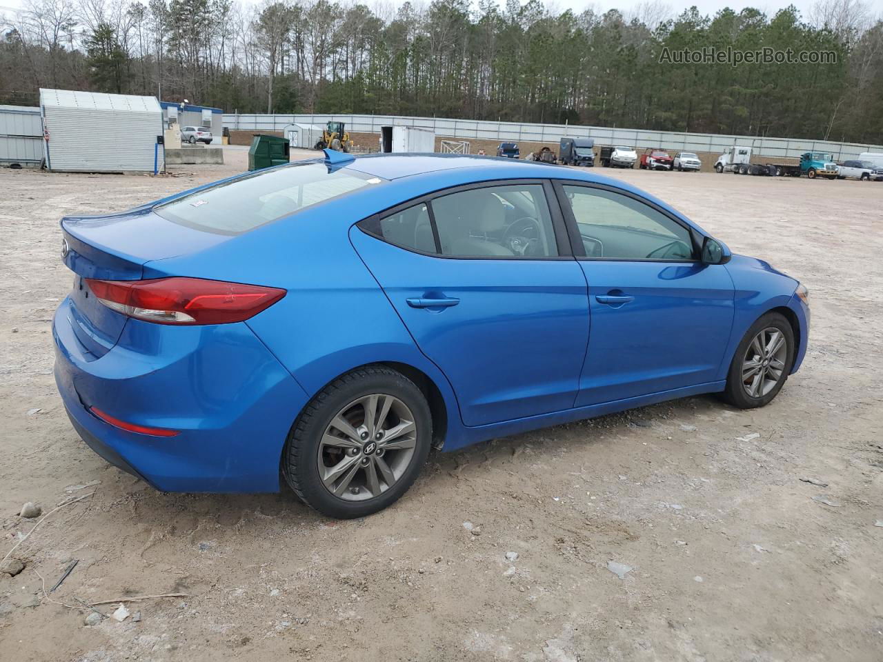 2018 Hyundai Elantra Sel Blue vin: 5NPD84LF1JH330333