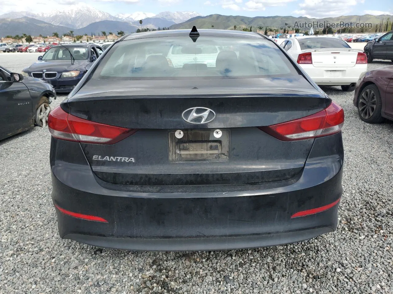 2018 Hyundai Elantra Sel Black vin: 5NPD84LF1JH334043