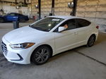 2018 Hyundai Elantra Sel White vin: 5NPD84LF1JH358620