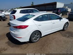 2018 Hyundai Elantra Value Edition White vin: 5NPD84LF1JH379130