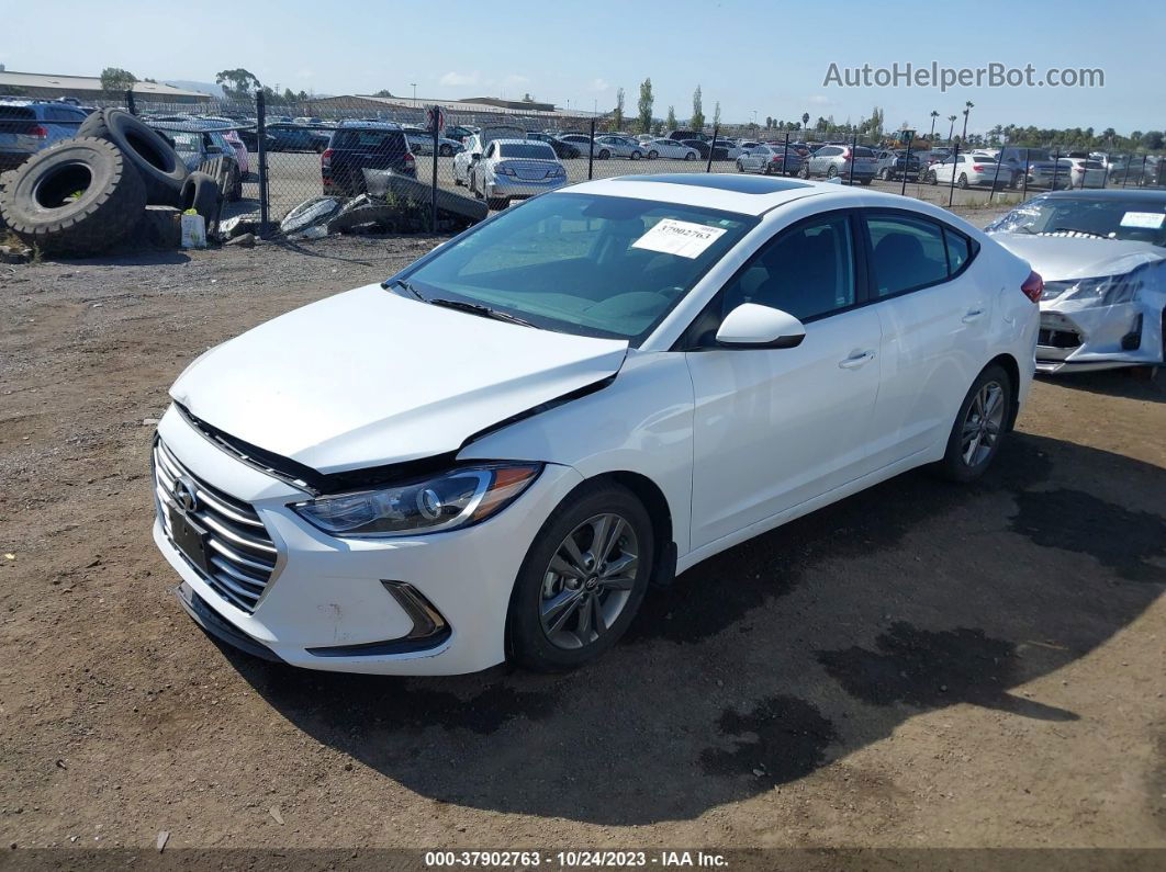 2018 Hyundai Elantra Value Edition White vin: 5NPD84LF1JH379130