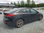 2018 Hyundai Elantra Sel Черный vin: 5NPD84LF1JH383548