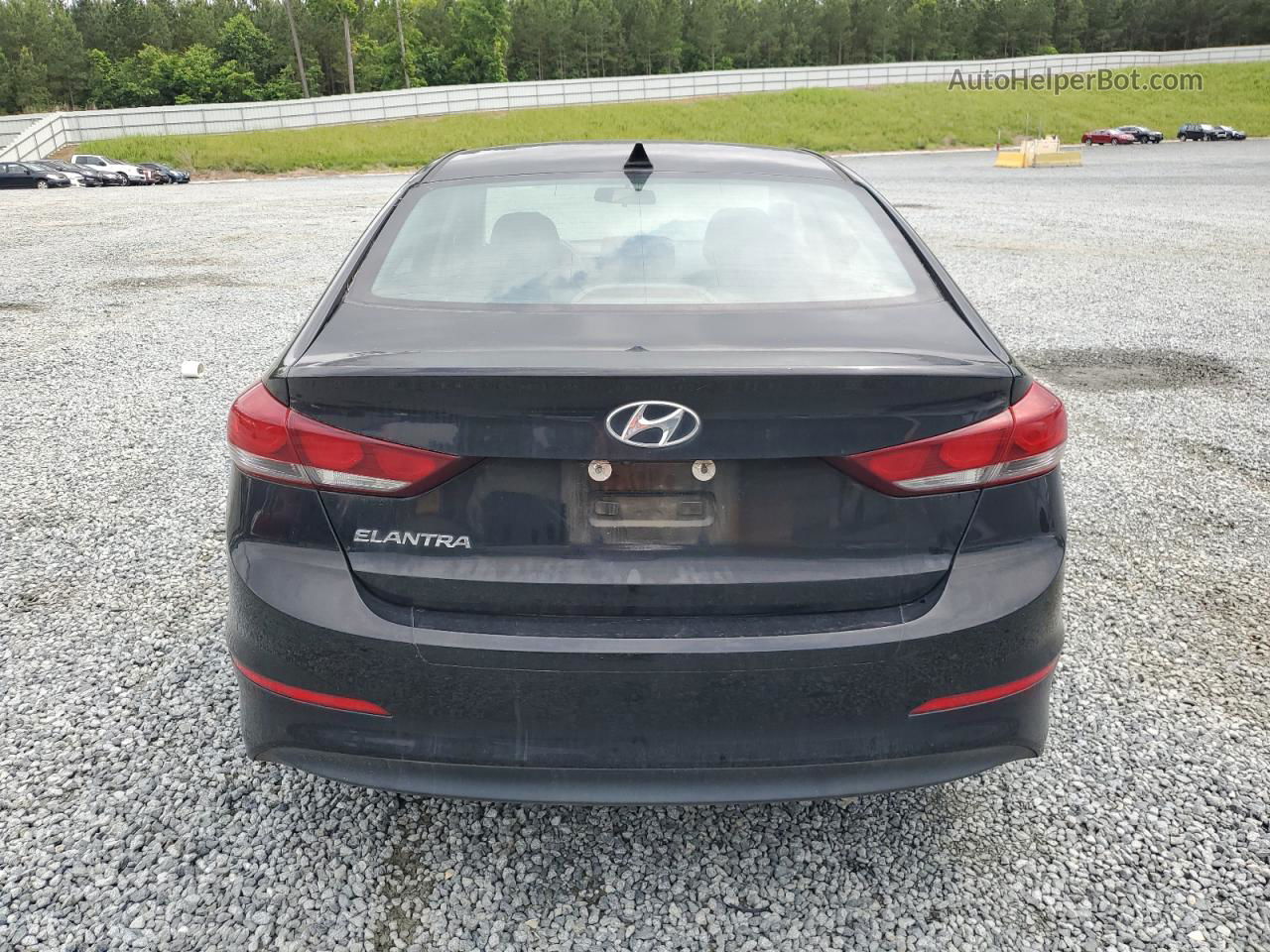 2018 Hyundai Elantra Sel Черный vin: 5NPD84LF1JH383548