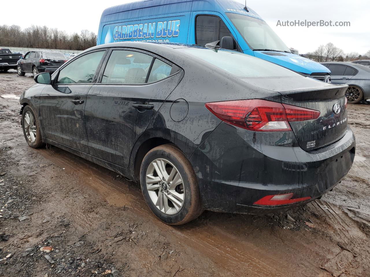 2019 Hyundai Elantra Sel Black vin: 5NPD84LF1KH399590