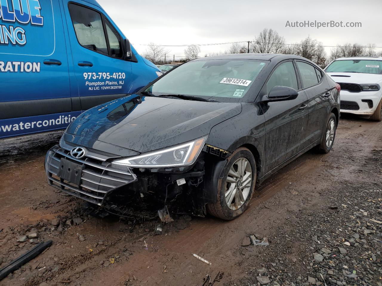 2019 Hyundai Elantra Sel Black vin: 5NPD84LF1KH399590