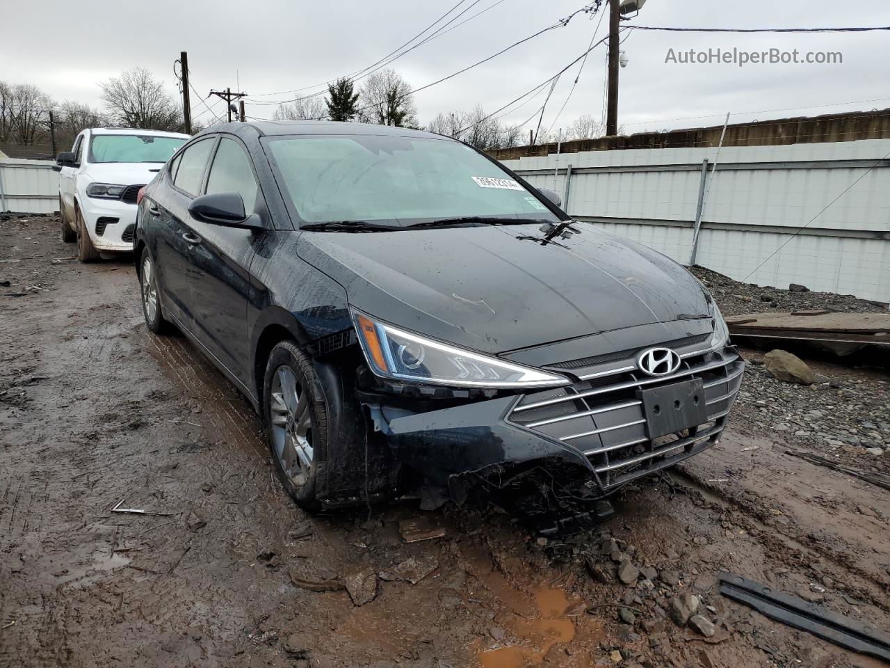 2019 Hyundai Elantra Sel Black vin: 5NPD84LF1KH399590