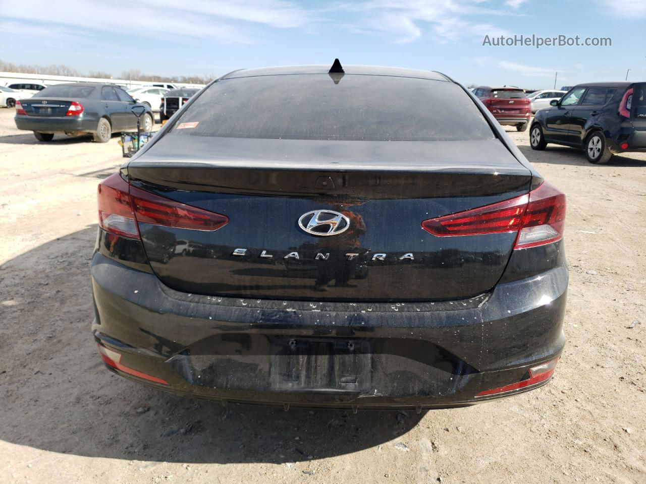 2019 Hyundai Elantra Sel Black vin: 5NPD84LF1KH407980