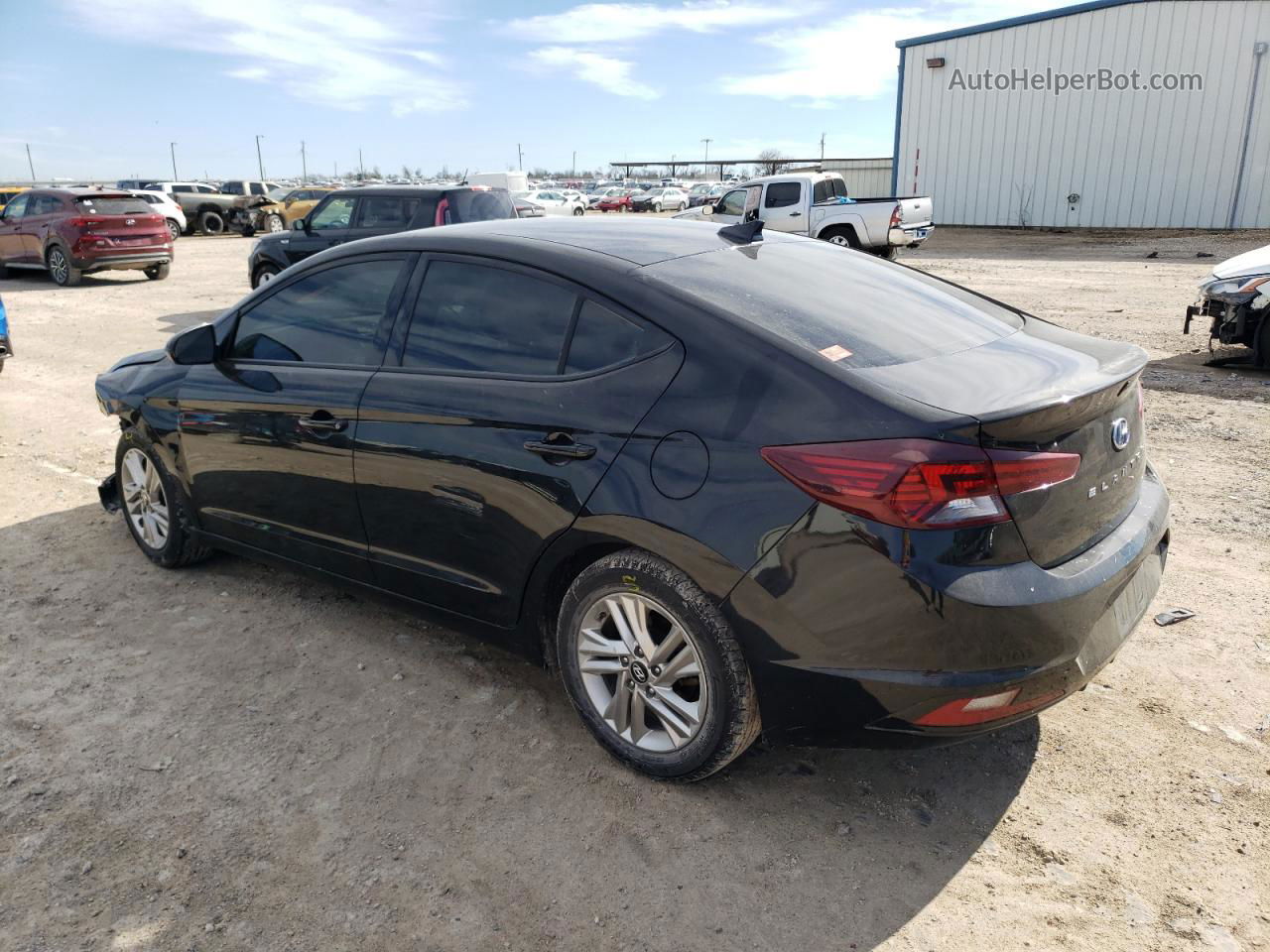 2019 Hyundai Elantra Sel Black vin: 5NPD84LF1KH407980