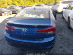 2019 Hyundai Elantra Sel Синий vin: 5NPD84LF1KH410829