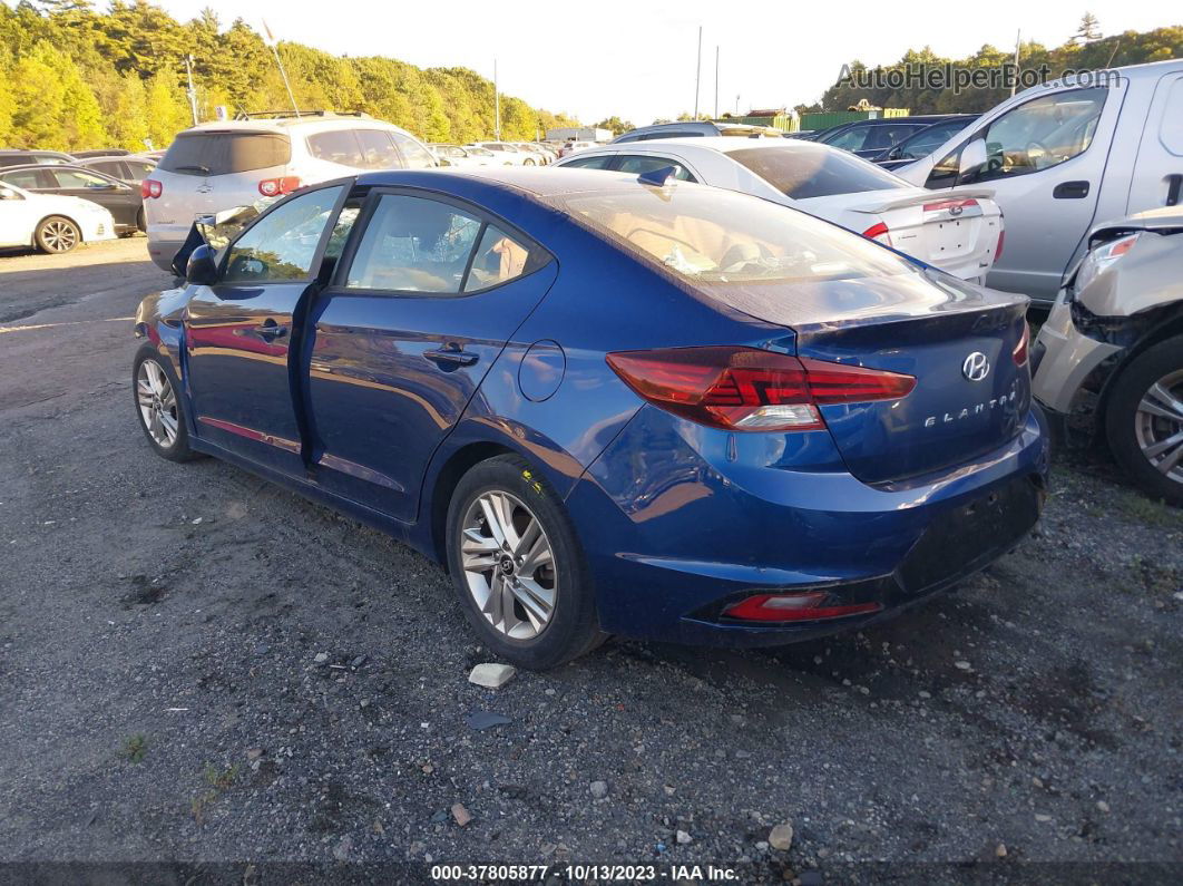 2019 Hyundai Elantra Sel Blue vin: 5NPD84LF1KH410829