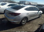 2019 Hyundai Elantra Sel Silver vin: 5NPD84LF1KH417795