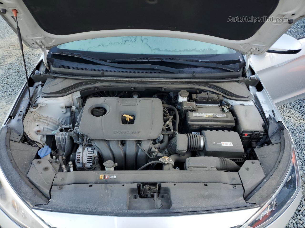 2019 Hyundai Elantra Sel Серебряный vin: 5NPD84LF1KH417893