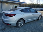 2019 Hyundai Elantra Sel Silver vin: 5NPD84LF1KH417893