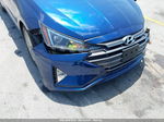 2019 Hyundai Elantra Sel Синий vin: 5NPD84LF1KH422110