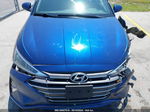 2019 Hyundai Elantra Sel Синий vin: 5NPD84LF1KH422110