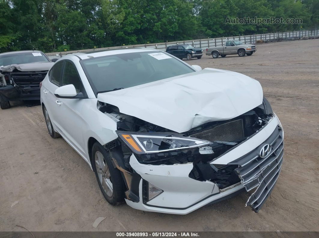 2019 Hyundai Elantra Value Edition White vin: 5NPD84LF1KH427159