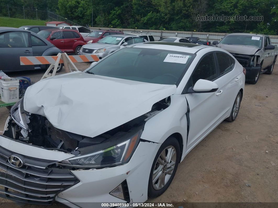 2019 Hyundai Elantra Value Edition White vin: 5NPD84LF1KH427159