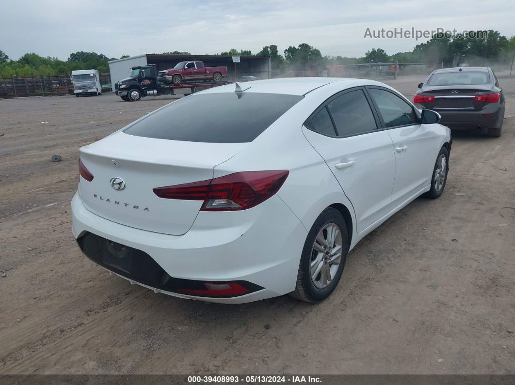 2019 Hyundai Elantra Value Edition White vin: 5NPD84LF1KH427159