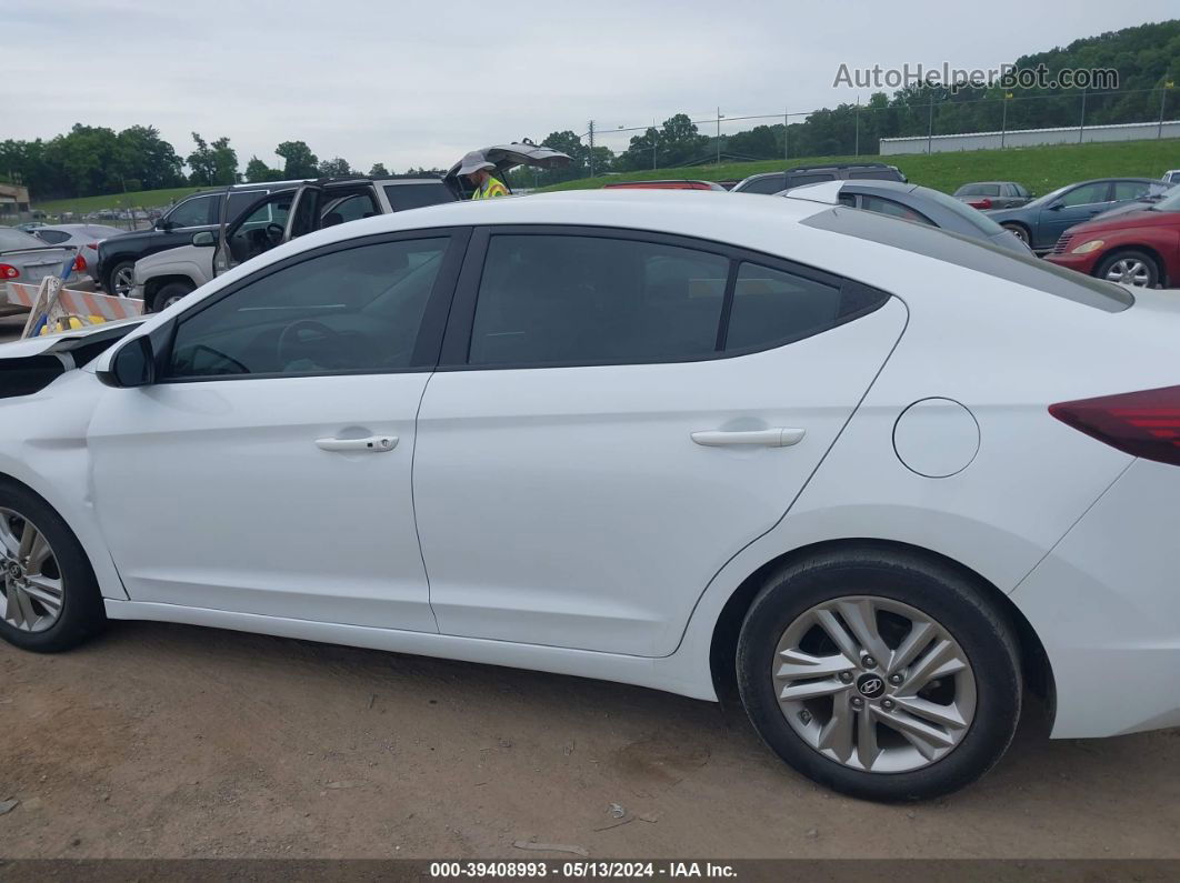 2019 Hyundai Elantra Value Edition White vin: 5NPD84LF1KH427159