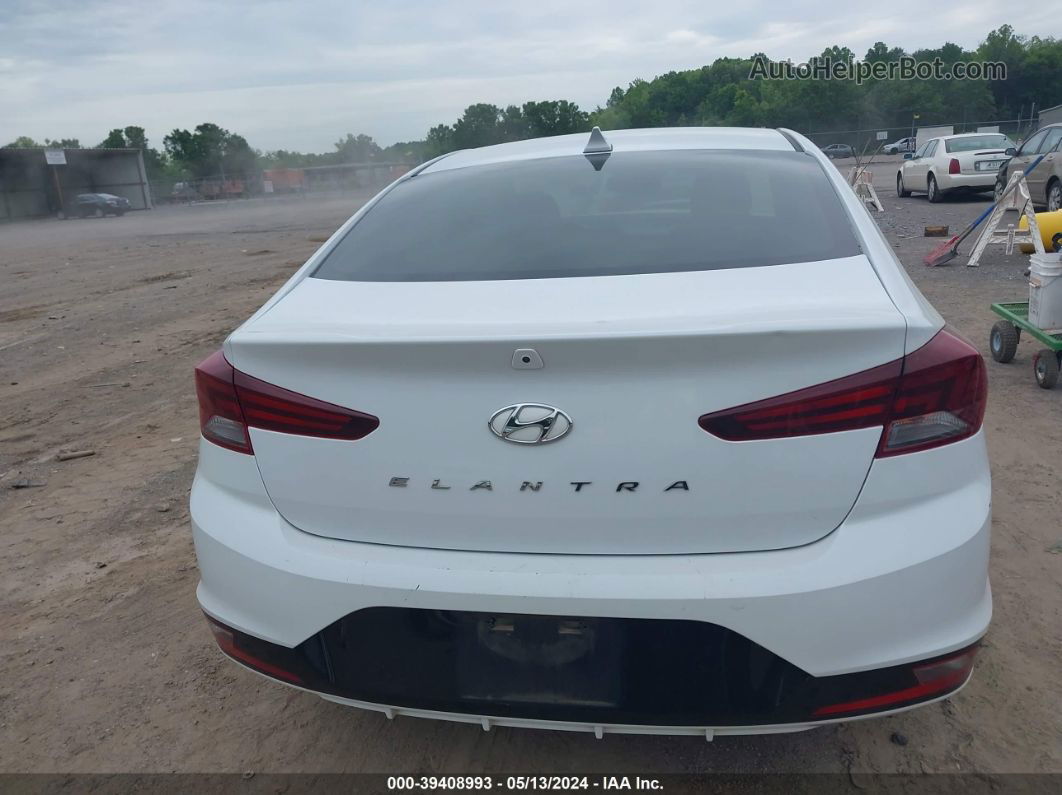 2019 Hyundai Elantra Value Edition White vin: 5NPD84LF1KH427159