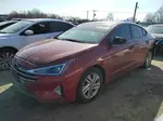 2019 Hyundai Elantra Sel Красный vin: 5NPD84LF1KH432300