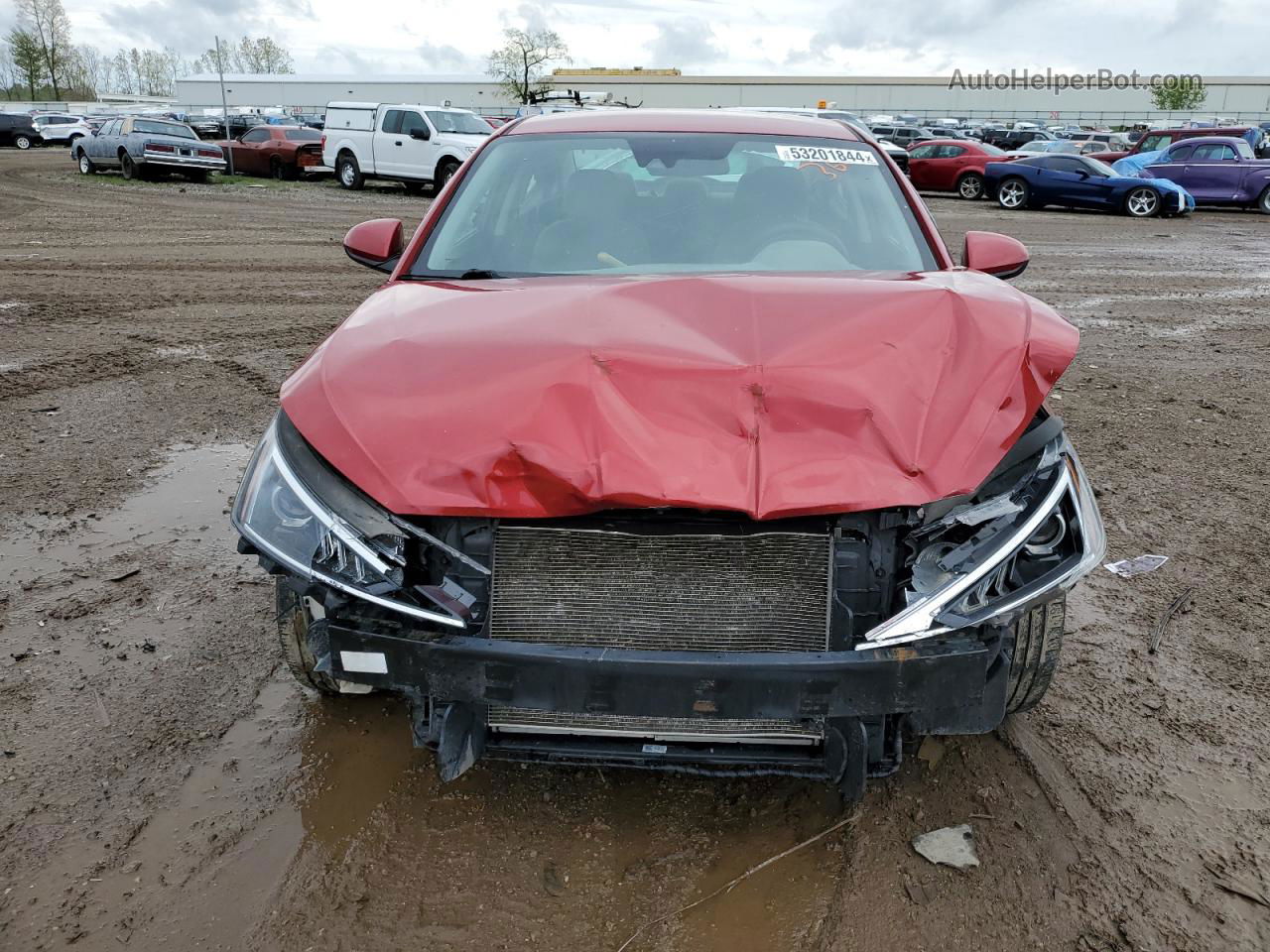 2019 Hyundai Elantra Sel Red vin: 5NPD84LF1KH442230