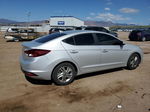 2019 Hyundai Elantra Sel Silver vin: 5NPD84LF1KH446889