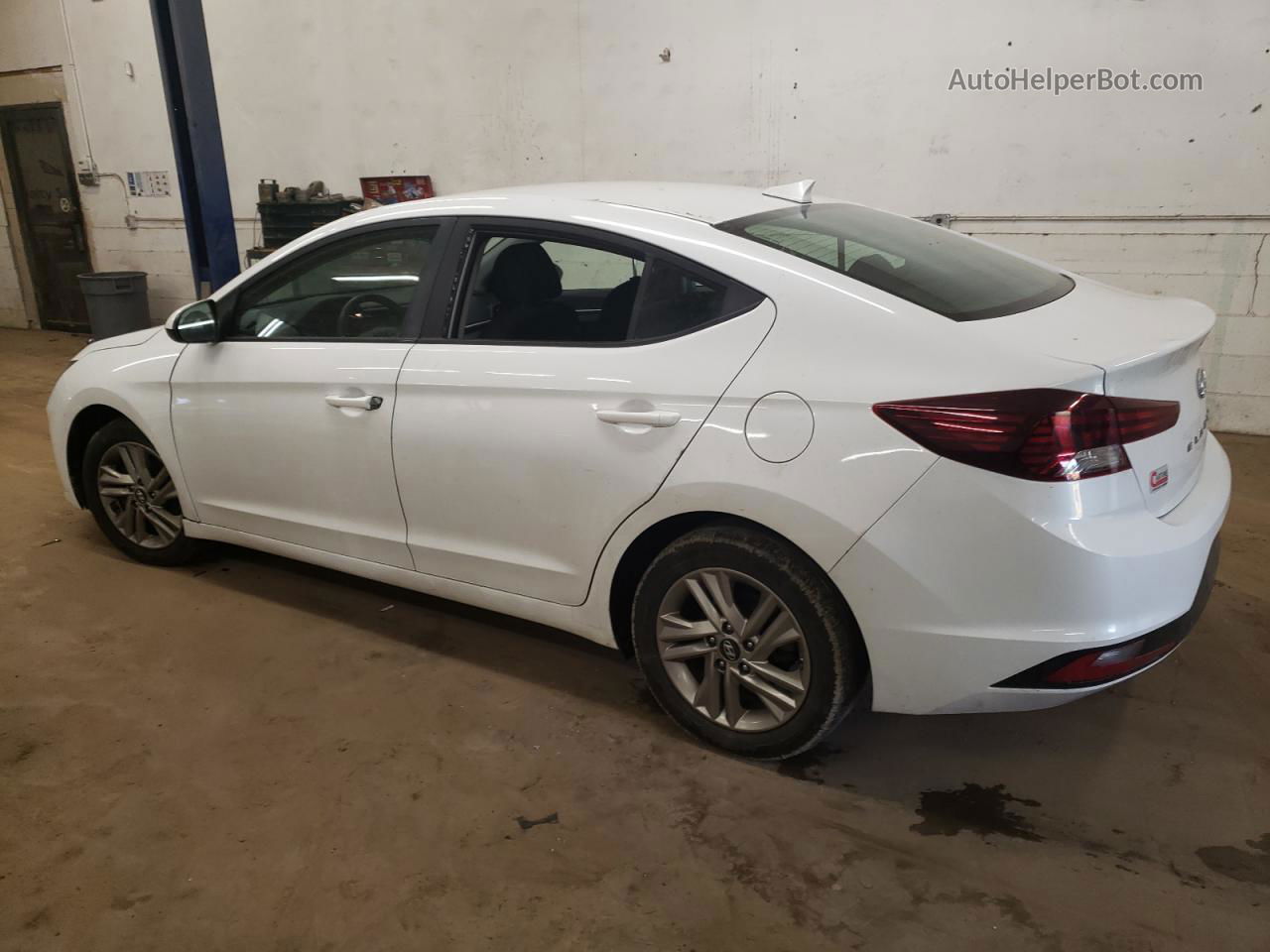 2019 Hyundai Elantra Sel White vin: 5NPD84LF1KH462428