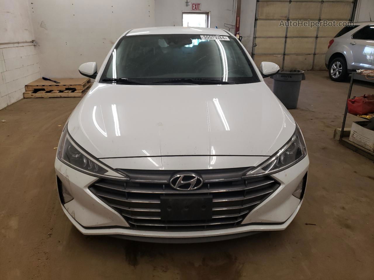 2019 Hyundai Elantra Sel White vin: 5NPD84LF1KH462428