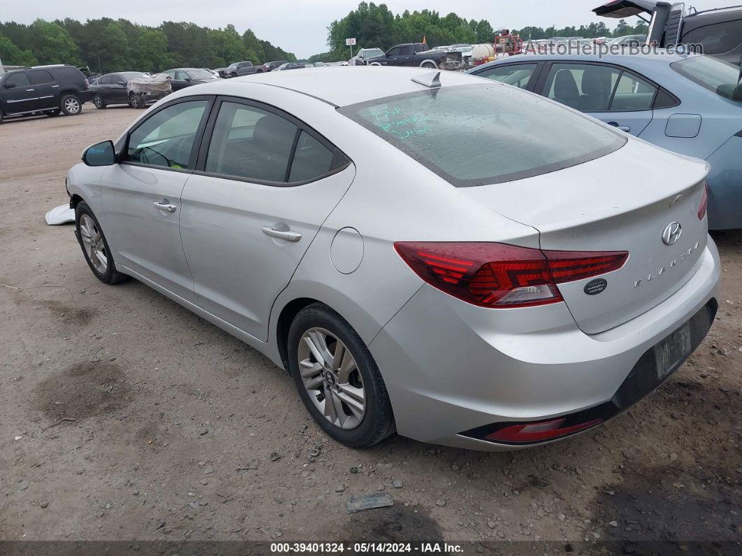 2019 Hyundai Elantra Sel Silver vin: 5NPD84LF1KH466141