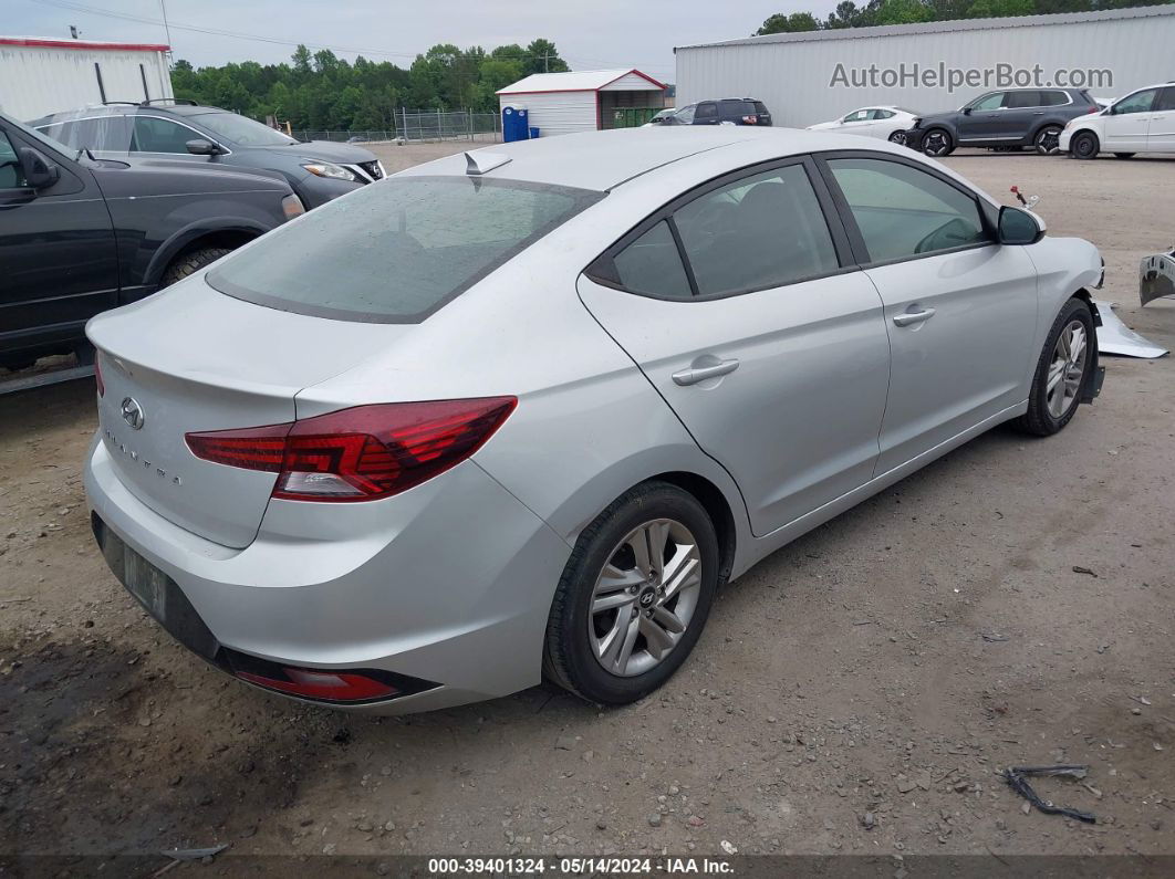 2019 Hyundai Elantra Sel Silver vin: 5NPD84LF1KH466141