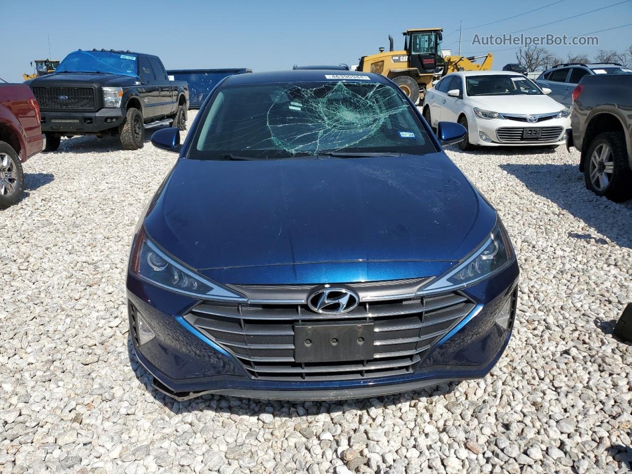 2019 Hyundai Elantra Sel Blue vin: 5NPD84LF1KH466656