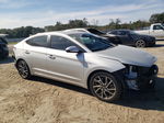 2019 Hyundai Elantra Sel Silver vin: 5NPD84LF1KH481349