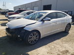 2019 Hyundai Elantra Sel Silver vin: 5NPD84LF1KH481349