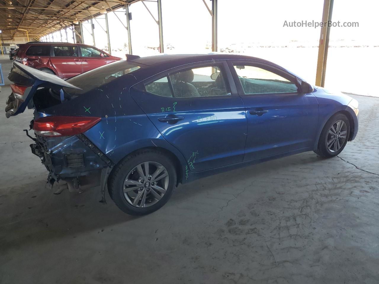 2017 Hyundai Elantra Se Blue vin: 5NPD84LF2HH012778