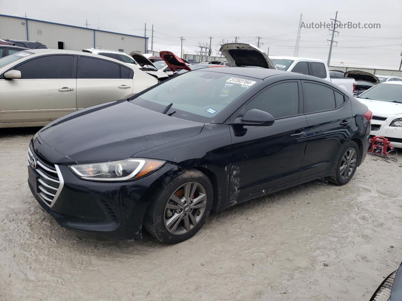 2017 Hyundai Elantra Se Черный vin: 5NPD84LF2HH017866