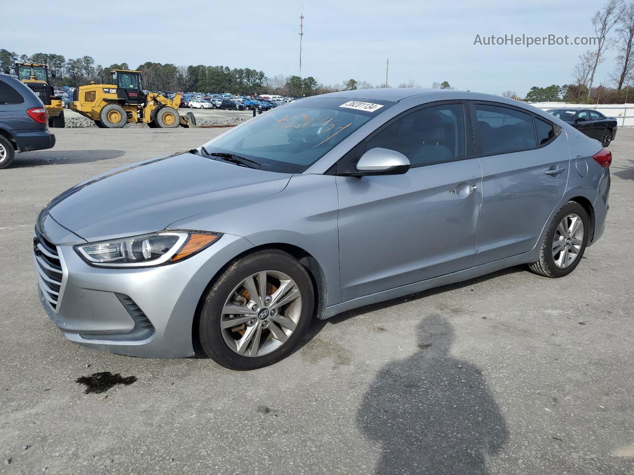 2017 Hyundai Elantra Se Silver vin: 5NPD84LF2HH024302