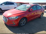 2017 Hyundai Elantra Se Red vin: 5NPD84LF2HH041018