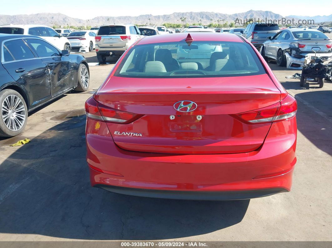 2017 Hyundai Elantra Se Red vin: 5NPD84LF2HH041018