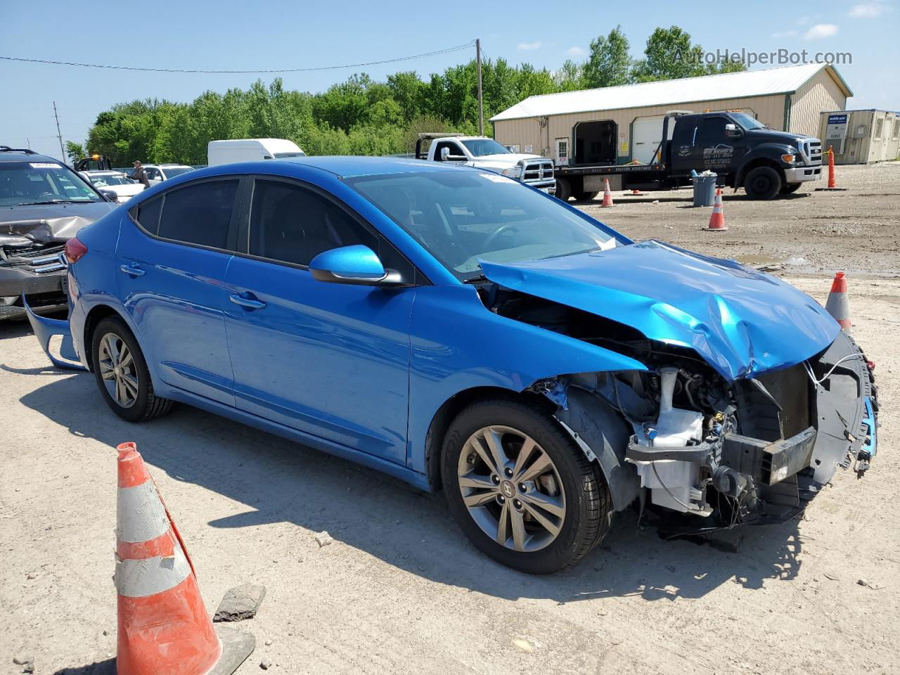 2017 Hyundai Elantra Se Blue vin: 5NPD84LF2HH043660