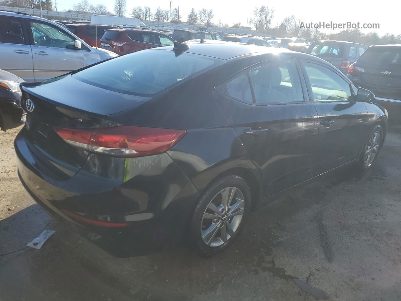 2017 Hyundai Elantra Se Черный vin: 5NPD84LF2HH050303