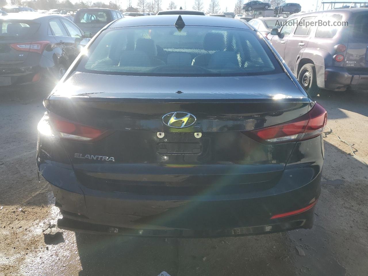 2017 Hyundai Elantra Se Черный vin: 5NPD84LF2HH050303