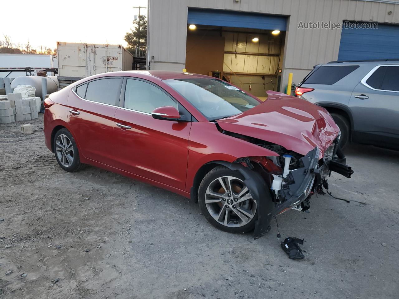 2017 Hyundai Elantra Se Красный vin: 5NPD84LF2HH059275