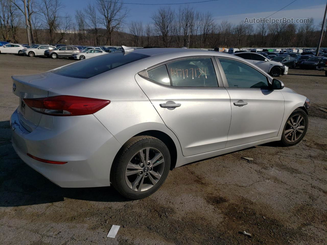 2017 Hyundai Elantra Se Silver vin: 5NPD84LF2HH097749